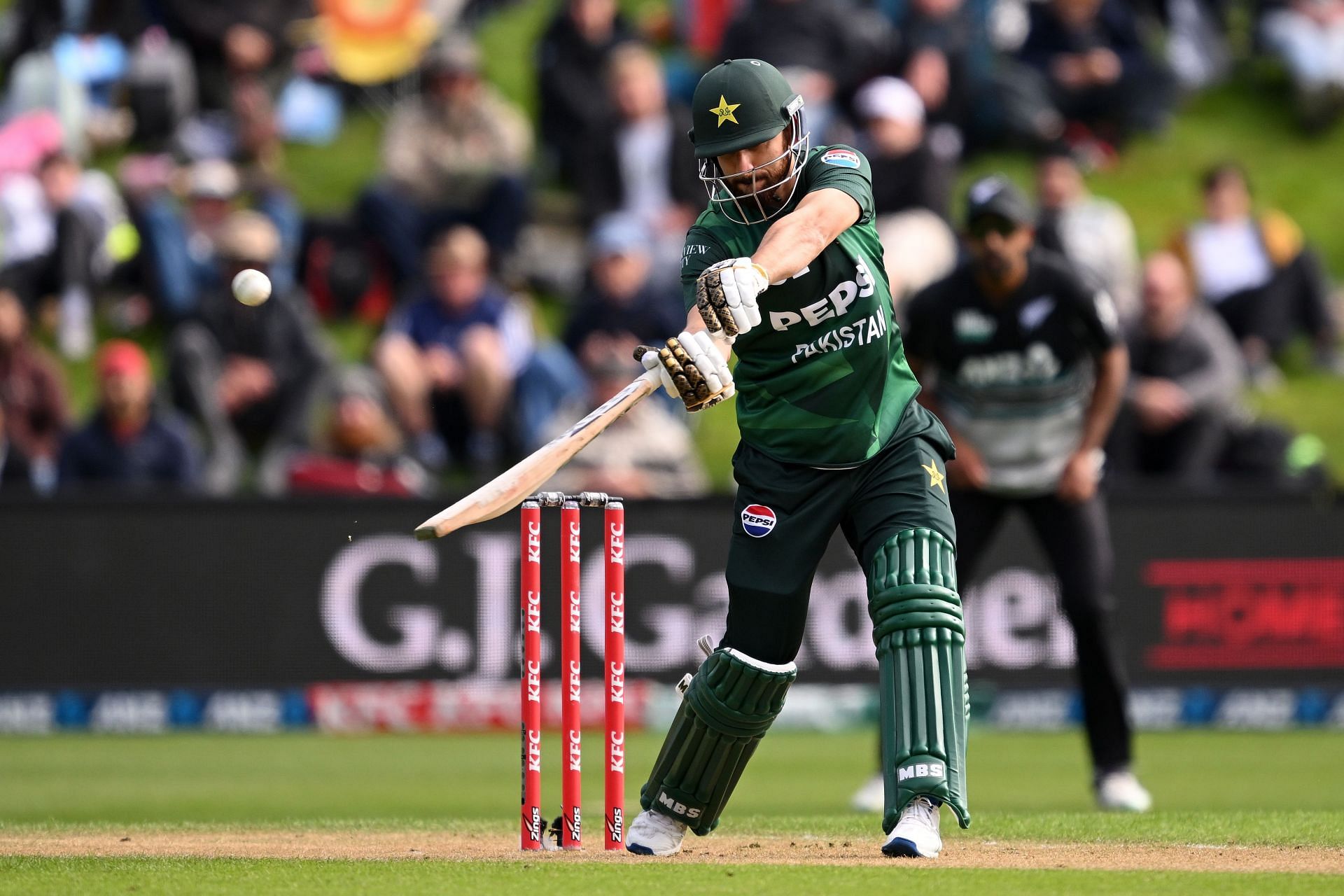 Captain Salman Ali Agha showcased his range with the bat. (Credits: Getty)